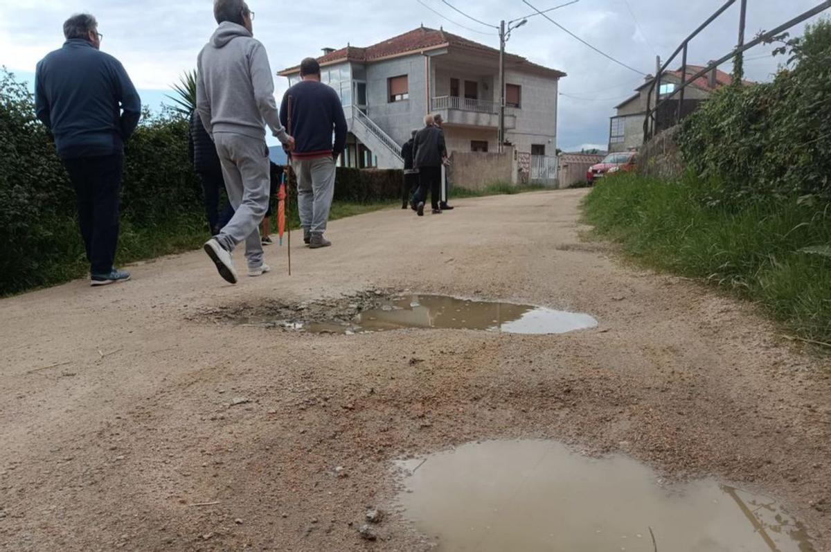 Baches en el Camiño da Traida de Chapela.
