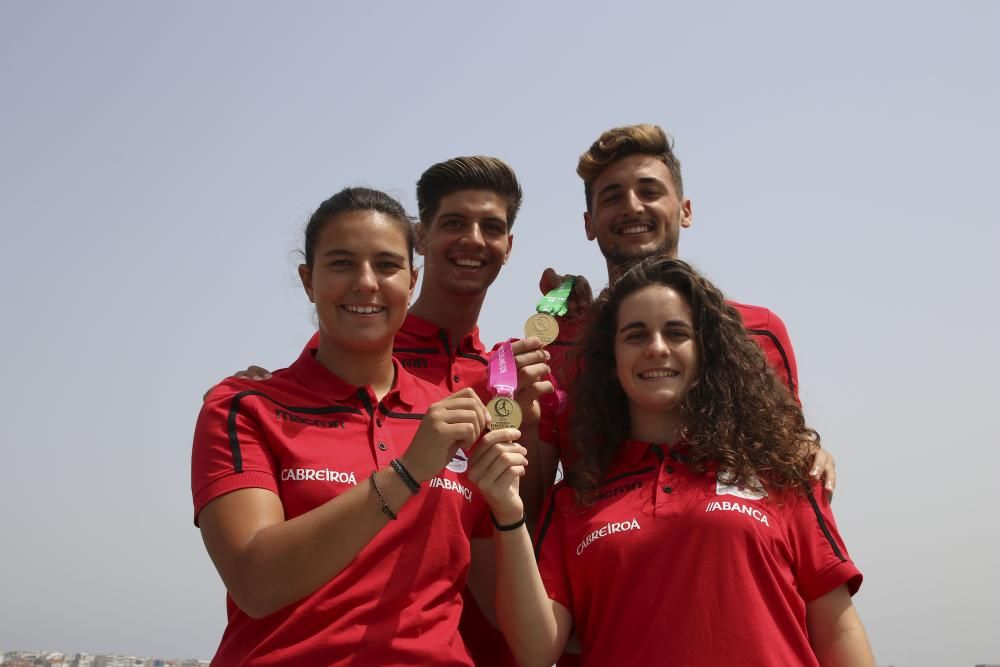 Cuatro deportivistas, campeones de Europa sub19