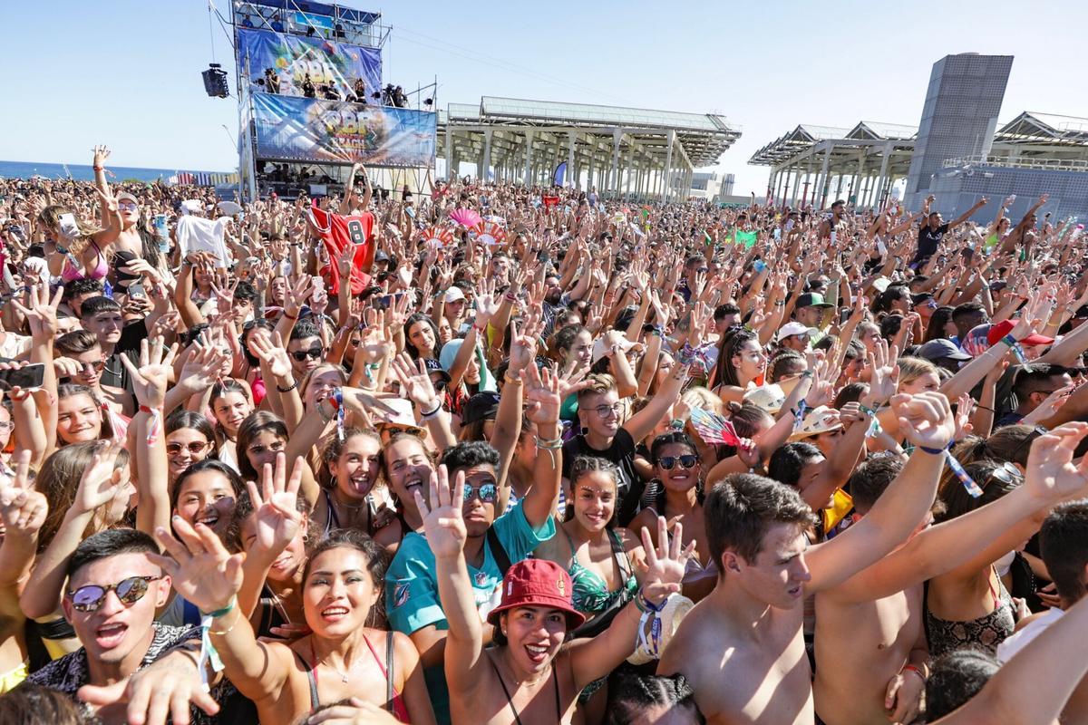 Una imagen del Reggaeton Beach Festival de 2019, en el Parc del Fòrum de Barcelona.