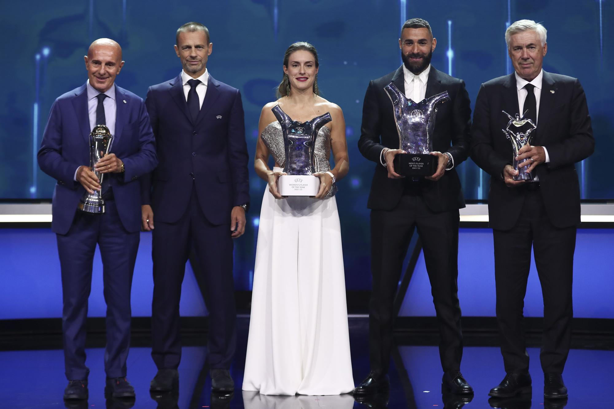 Putellas-Benzema-Ancelotti: el fútbol español acapara los premios de la UEFA