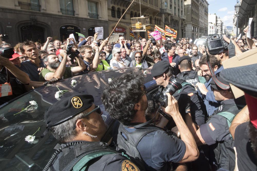 Protestas por las detenciones en Barcelona