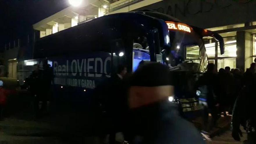 Llegada del Real Oviedo a Lorca