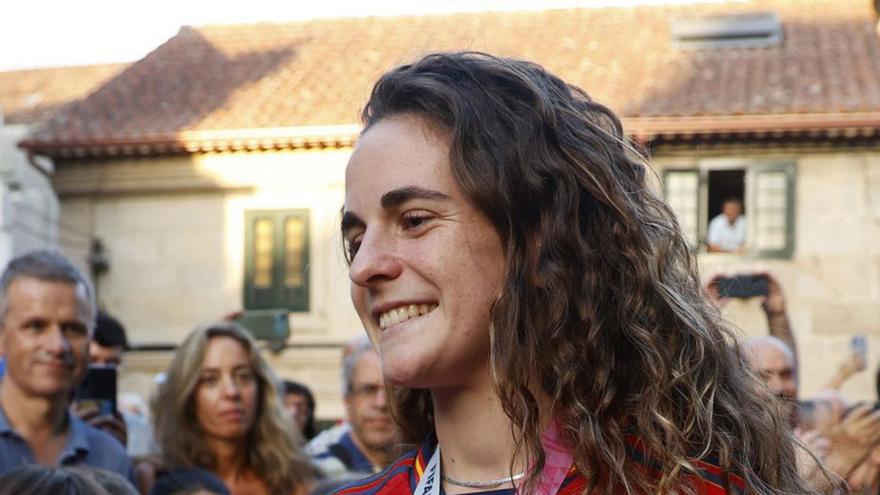 Teresa Abelleira, en una recepción en Pontevedra. |   // GUSTAVO SANTOS