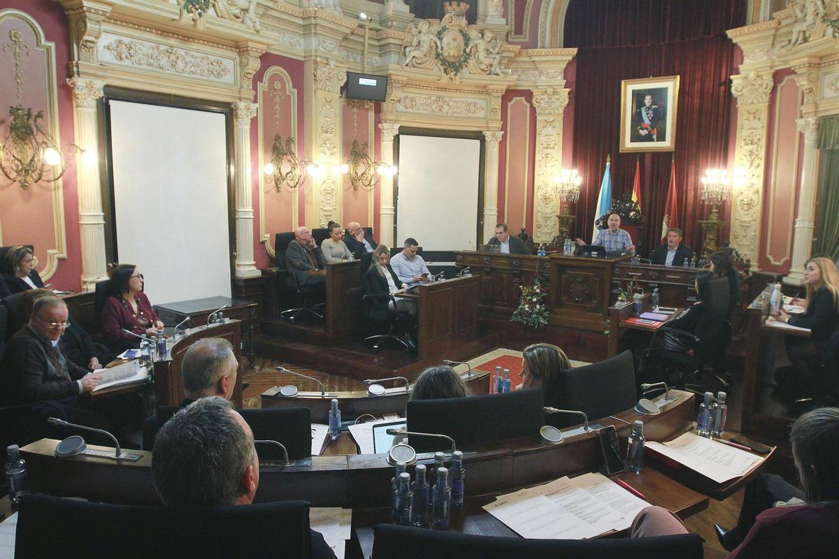Pleno municipal en Ourense.