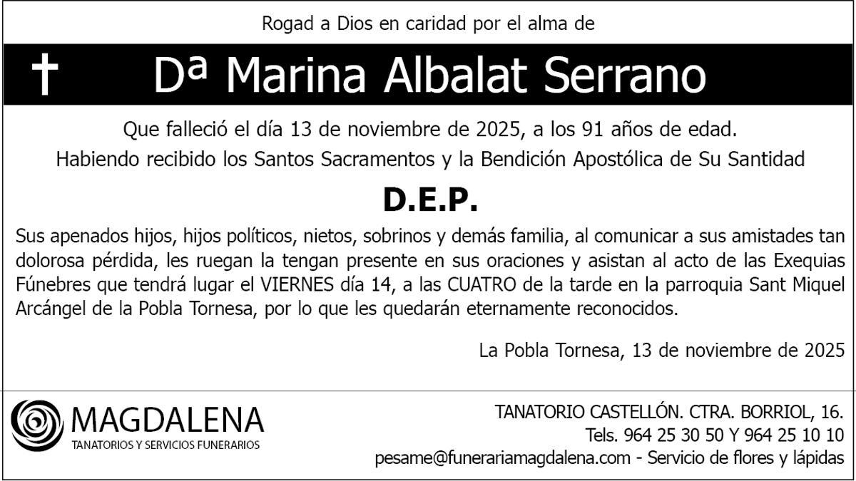 Dª Marina Albalat Serrano