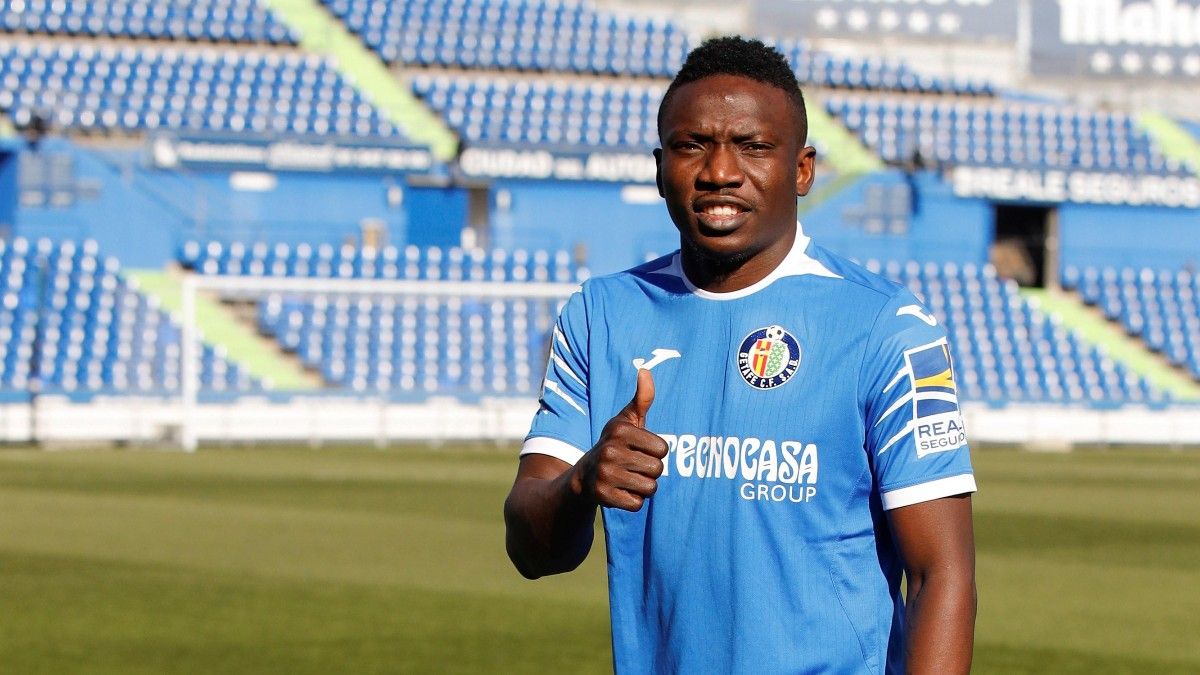 Peter Etebo, cuando llegó cedido al Getafe