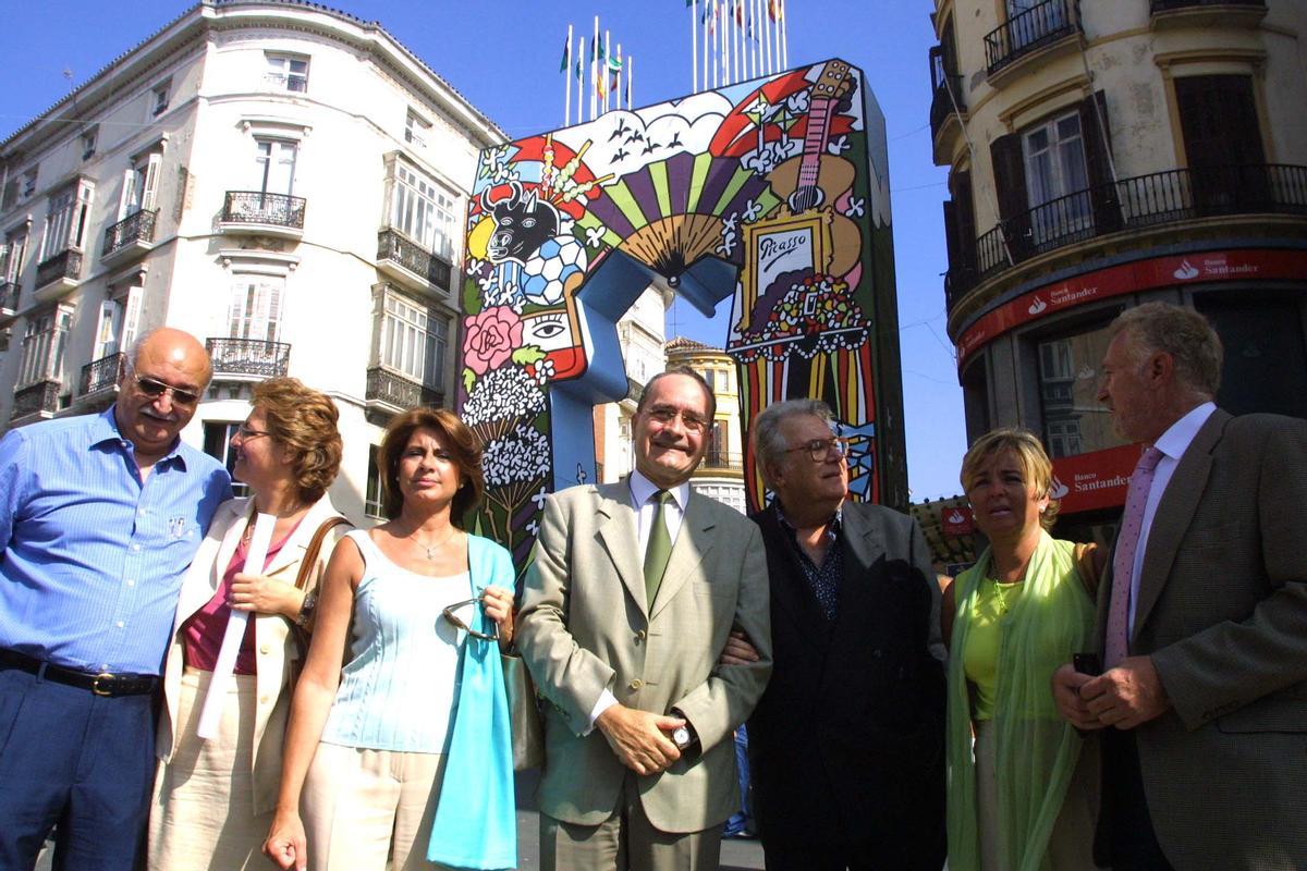 Inauguración de la portada de Chicano en el verano de 2001