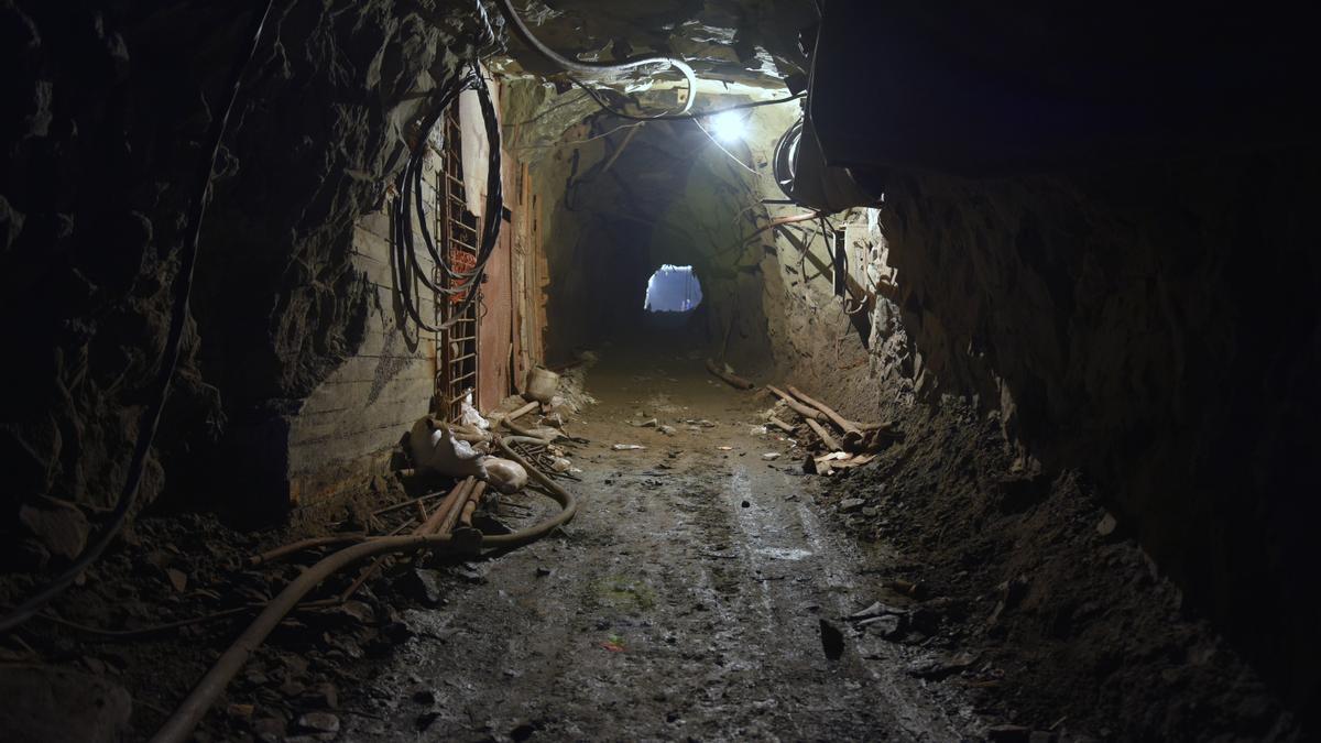 Una mina en Ucrania.