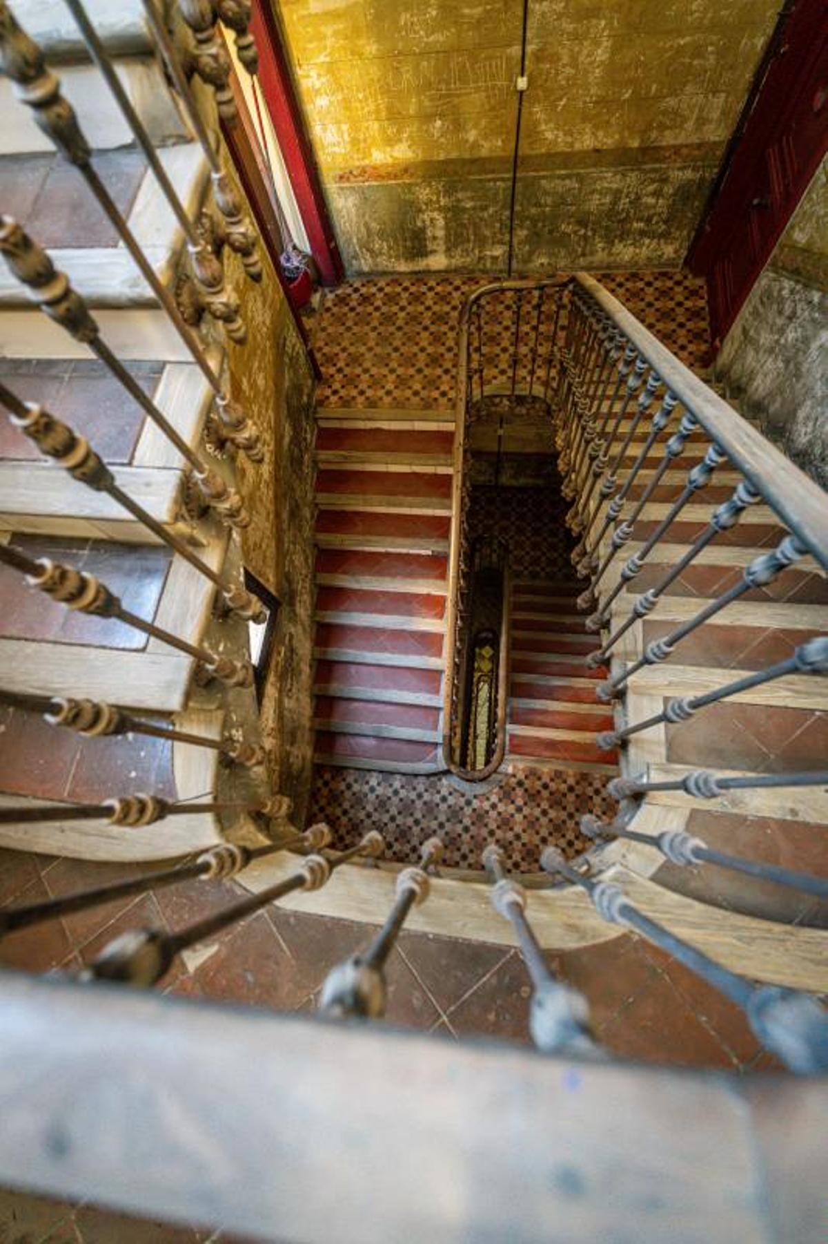 La escalera del edificio.