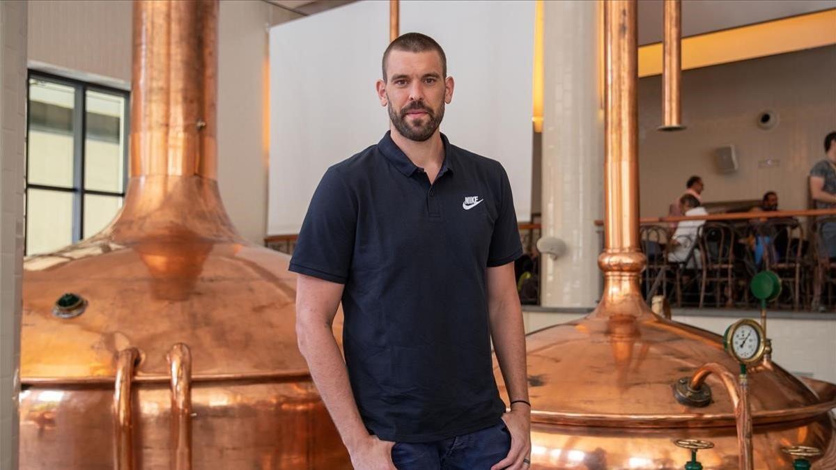 Marc Gasol en la Antiga Fabrica Damm