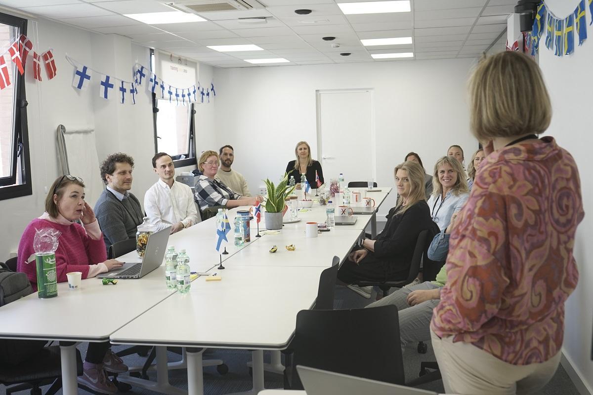 Trabajadores de SD Worx, en las oficinas de Málaga, en el edificio Eurocom.