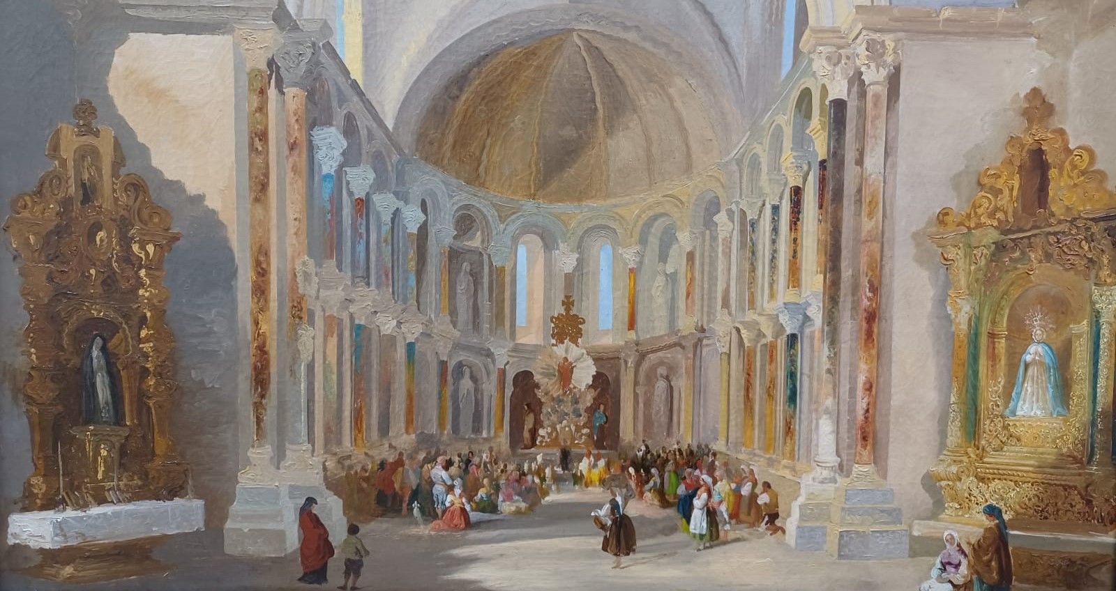 Así pintó Villaamil San Juan de Amandi, el óleo sobre lienzo de 1846 que luce en el Museo de Bellas Artes