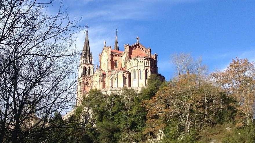 La basílica de Covadonga.