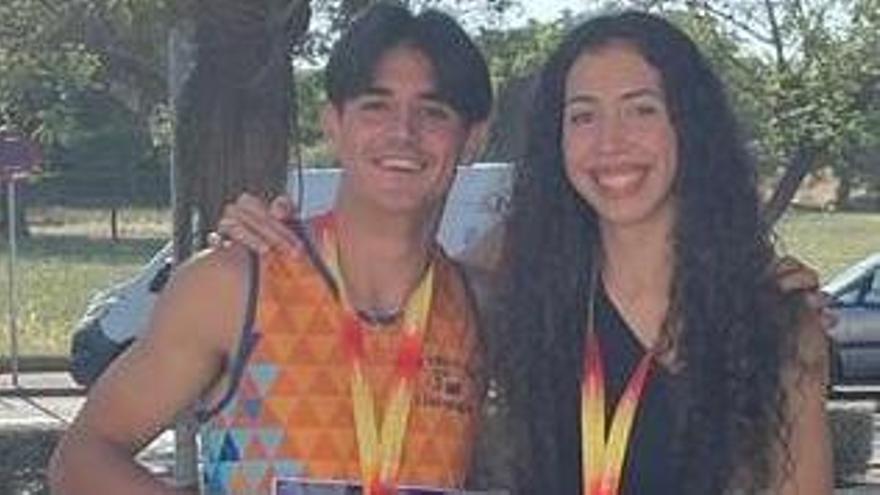 Platas de Víctor Vallejo y Alba Serrano en el Nacional sub-18