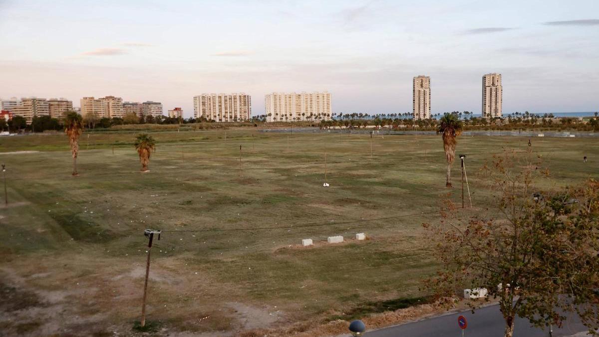 Terrenos del Manhattan de Cullera en una imagen reciente.