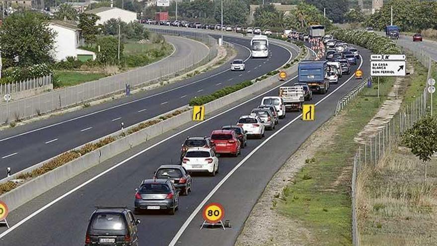 El coste del peaje en sombra de la carretera Palma-Manacor se calcula en función de los coches que la utilizan y la siniestralidad.