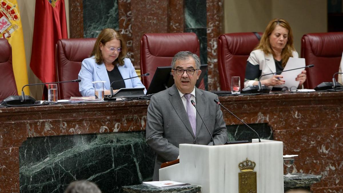 El consejero de Medio Ambiente, Universidades, Investigación y Mar Menor, Juan María Vázquez.