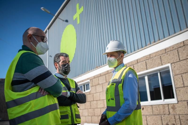 Visita del consejero de Transición Ecológica del Cabildo, Javier Rodríguez, al PIRS