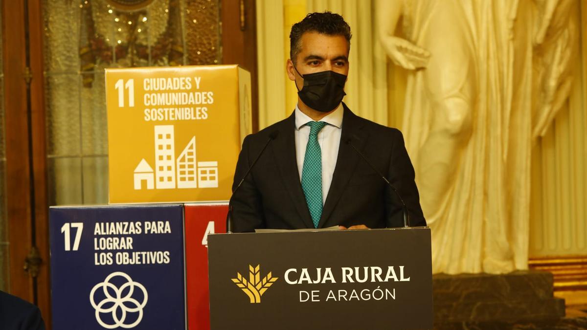 El director general de Caja Rural de Aragón, Luis Ignacio Lucas