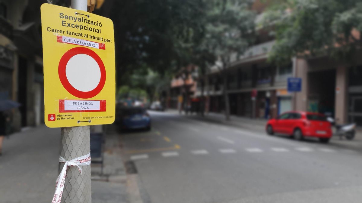 Barcelona tanca al trànsit aquest diumenge 22 carrers per la cursa de la Mercè i la protesta contra l’ampliació de l’aeroport