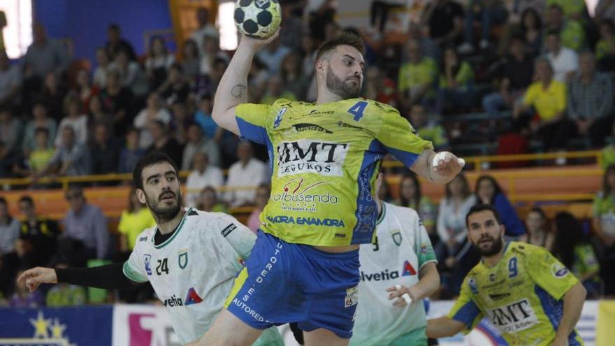 Abalos, durante el partido de esta tarde.