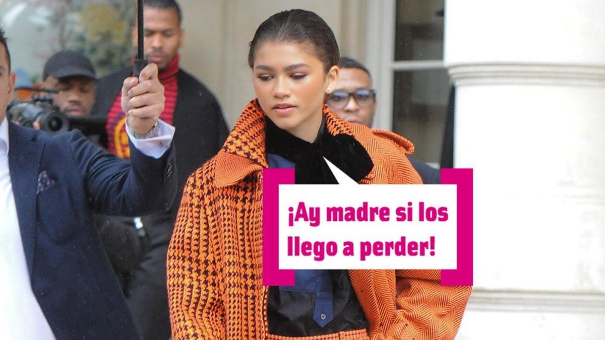 Zendaya vestida de naranja butanero