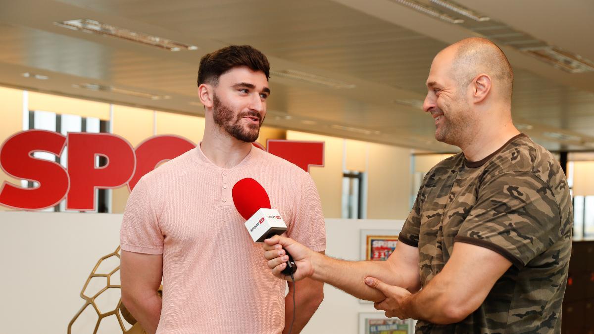 Ludovic Fàbregas, durante su visita a SPORT