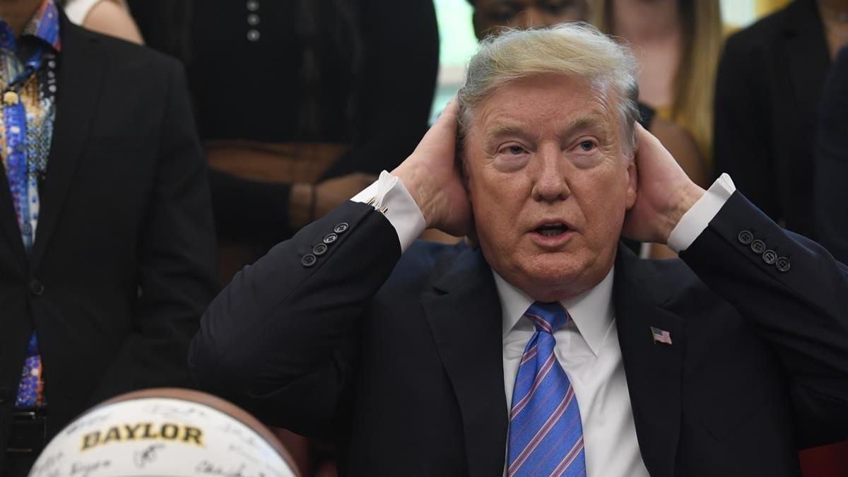 El presidente de EEUU, Donald Trump, durante una audiencia en la Casa Blanca.