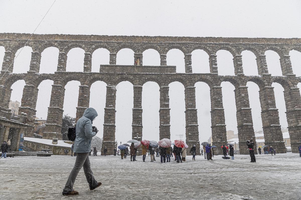 La nevada en Segovia