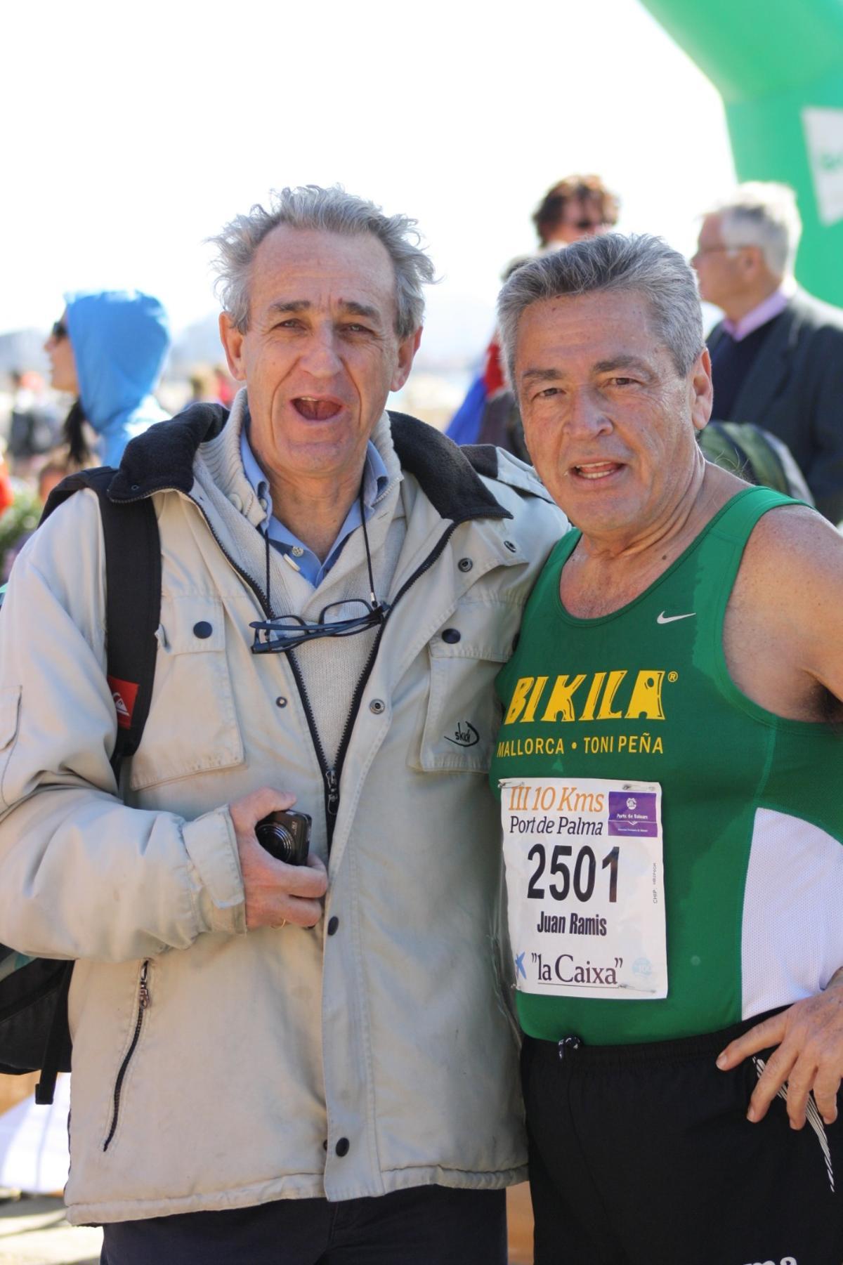 Miguel Ángel Montojo, junto a Juan Ramis