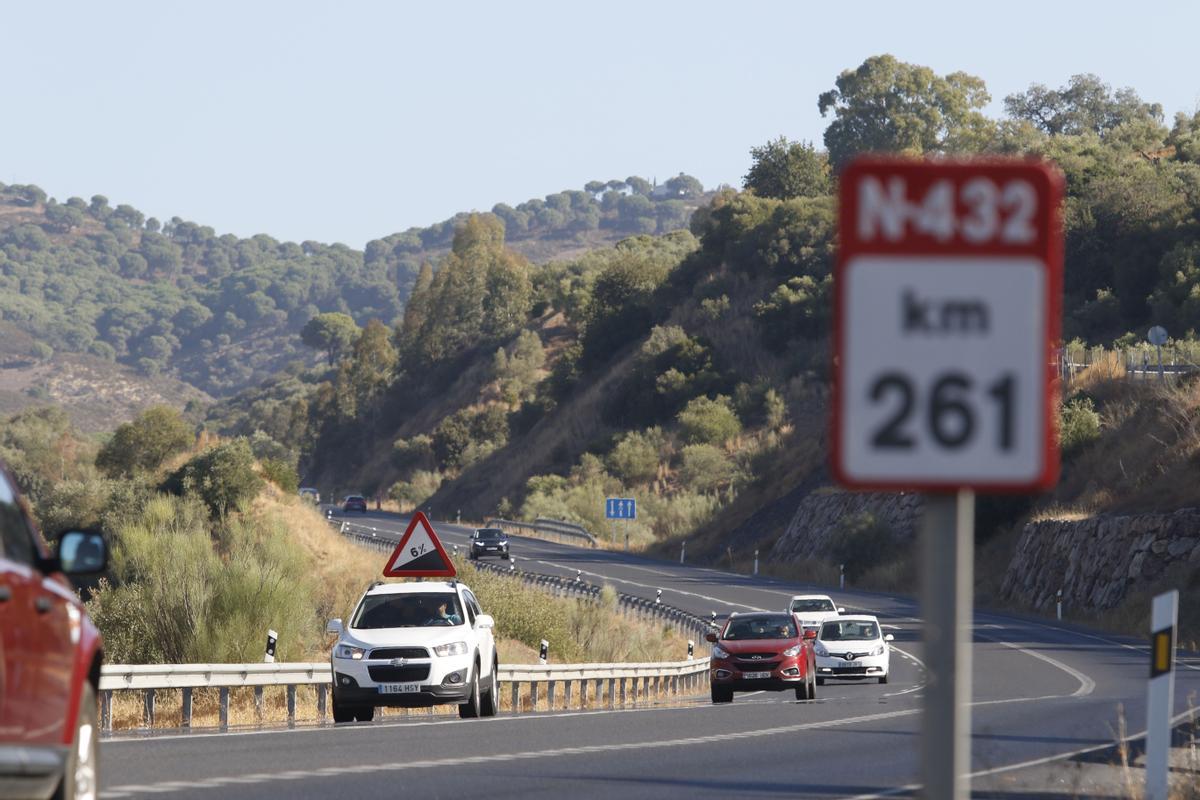 Imagen de la carretera N-432 a su paso por la provincia.