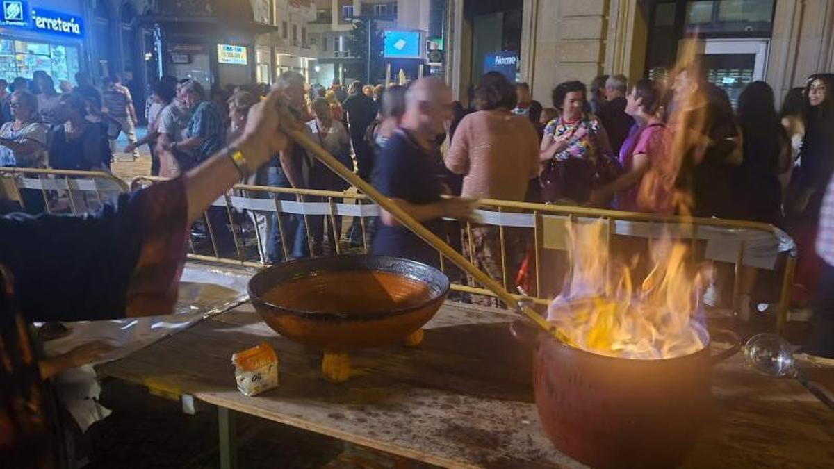 Un momento de la Noite das Meigas de Vilagarcía.