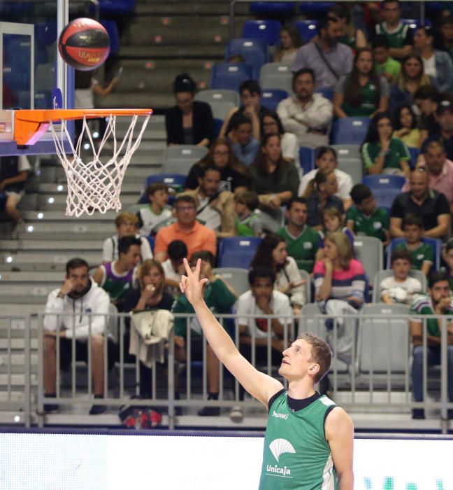 El Unicaja abre el entrenamiento a su afición