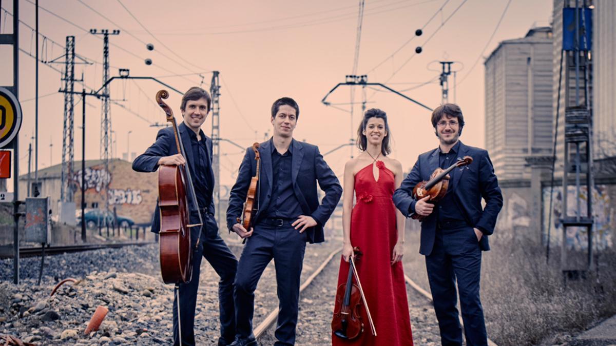 El quartet Quartet Gerhard, en una imatge promocional.