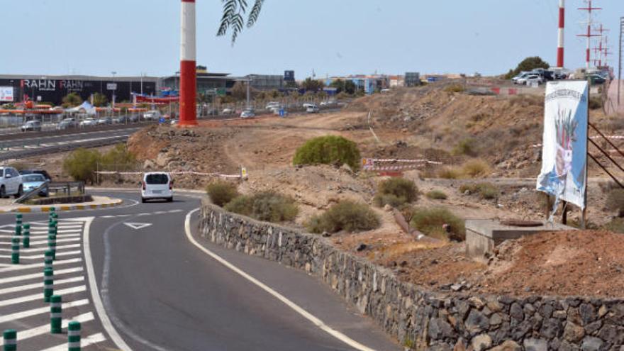 La zona donde se ejecuta el nuevo enlace de Las Chafiras-Oroteanda, de la autopista del Sur (TF-1).