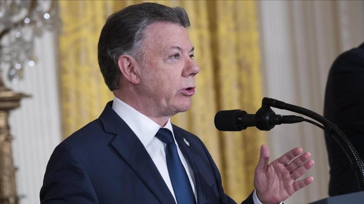 el presidente de colombia Juan Manuel Santos