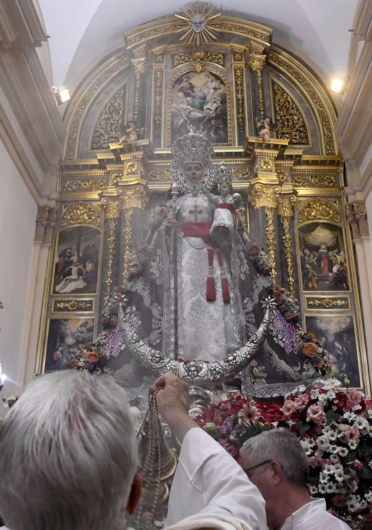 Bajada de la Virgen de la Fuensanta desde su Santuario hasta el templo catedralicio de Murcia