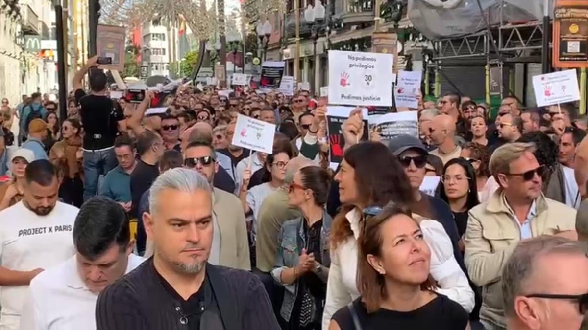 Manifestación de autónomos el 30N en Las Palmas de Gran Canaria