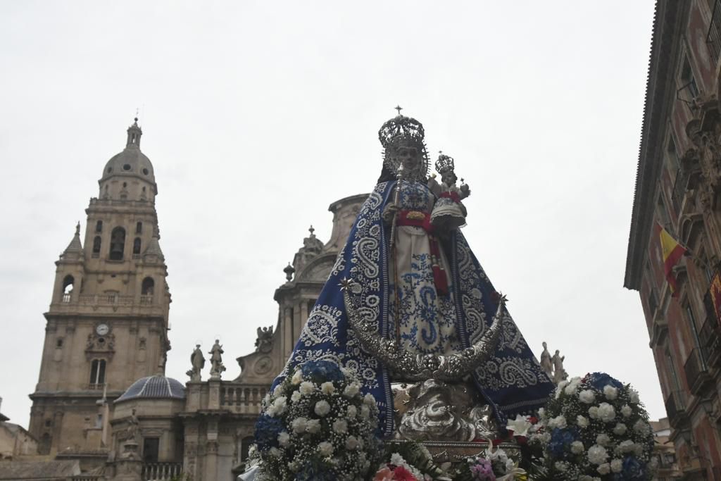 Romería de Murcia: ambiente previo y salida de la Fuensanta de la Catedral