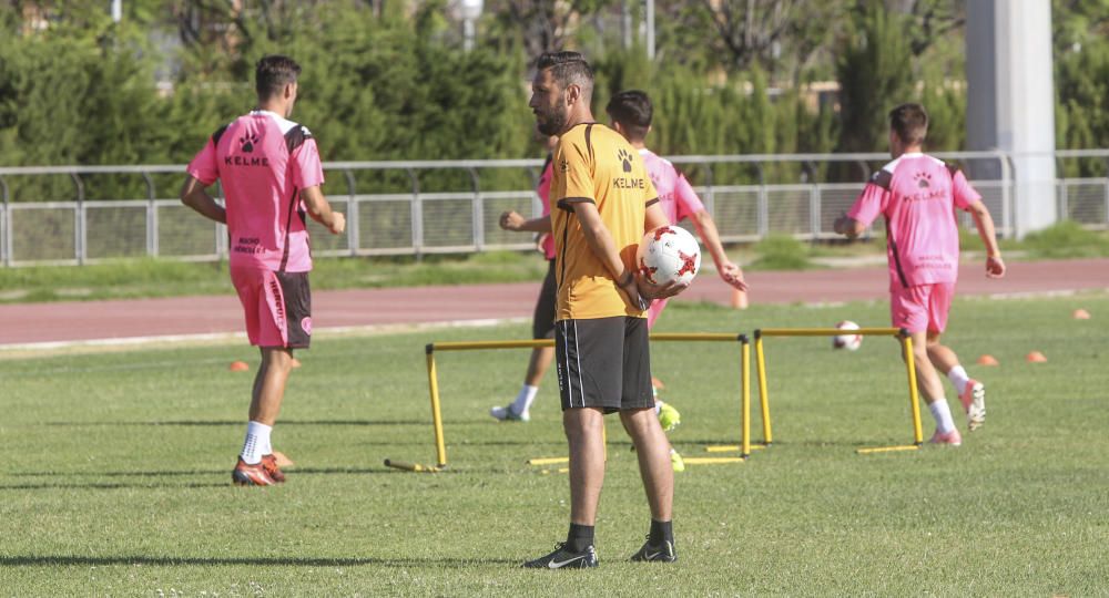 Primer entrenamiento de Lluís Planagumà