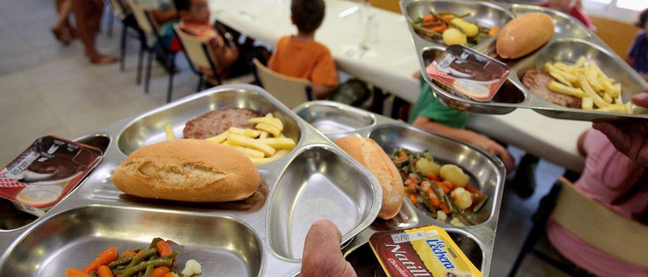 Las empresas de comedor trabajan con los precios del menú cerrados desde el curso pasado.