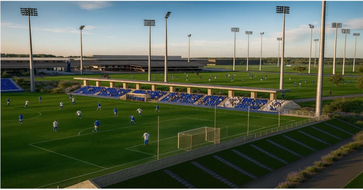 El complejo deportivo blanquiazul prevé un mini estadio con capacidad para 3.000 espectadores.