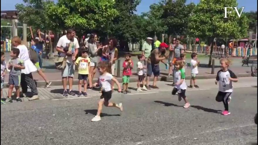 Medio centenar de personas se suman a la carrera Ladesol en Vilagarcía