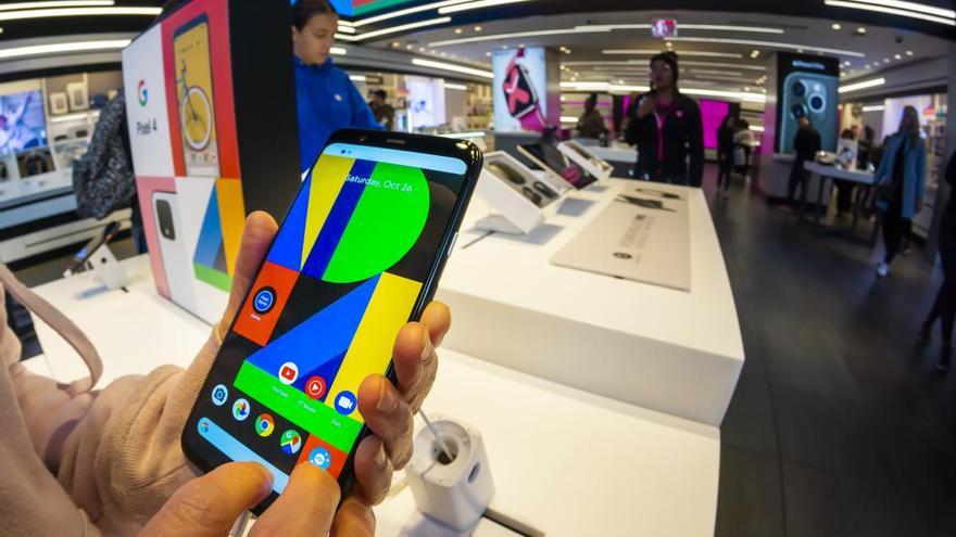 Un Google Pixel 4 con sistema operativo Android.