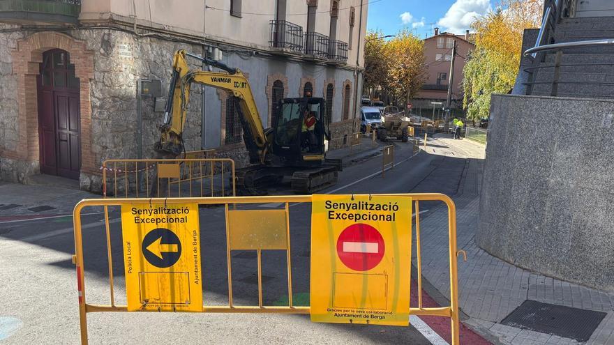 Obres al passeig de les Estaselles, aquest dilluns