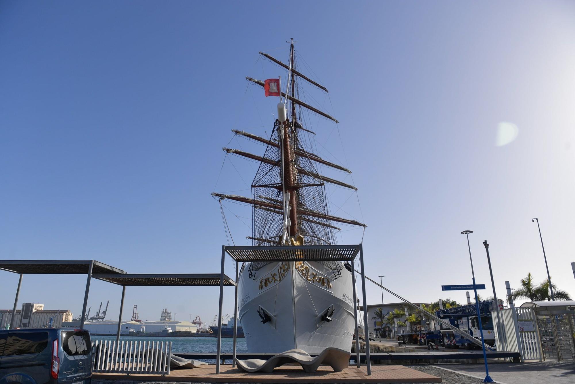 El “Sea Cloud Spirit”, construido en Metalships, en el Puerto de Las Palmas