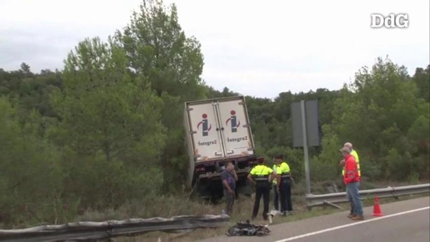 Accident mortal a la variant de Girona