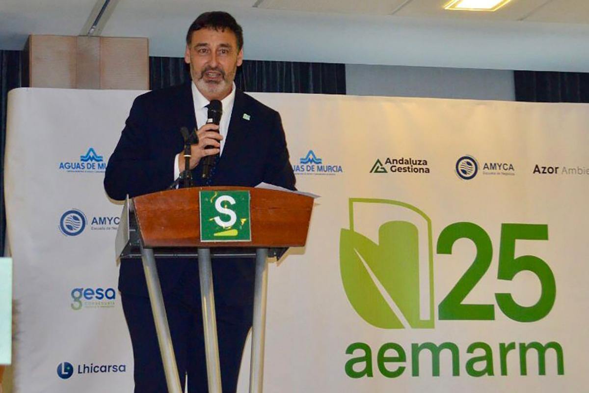 Daniel Robles Brugarolas durante el 25º aniversario de AEMA-RM.