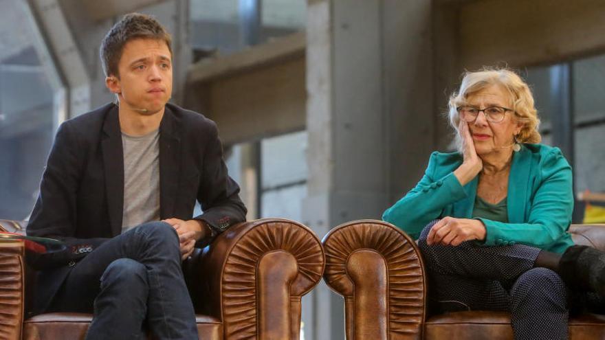 Íñigo Errejón y Manuela Carmena.