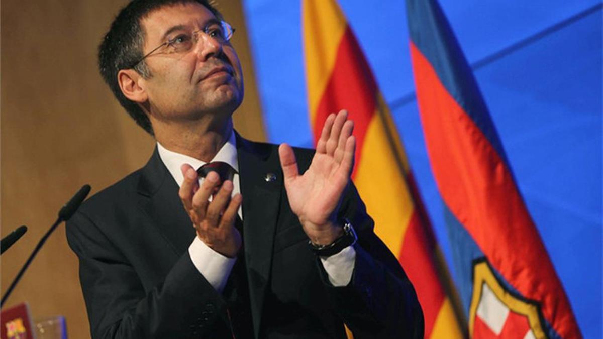 Bartomeu compareció ante los medios tras la reunión extraordinaria